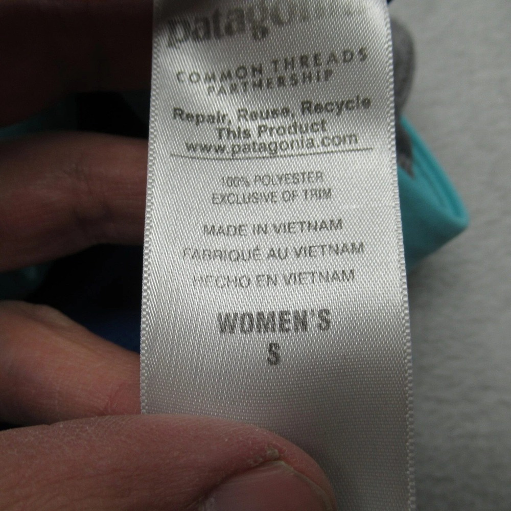 Patagonia‎ Strider Shorts Women Small Blue Drawstring Liner Hiking Gym Run 2.5" - Picture 8 of 16